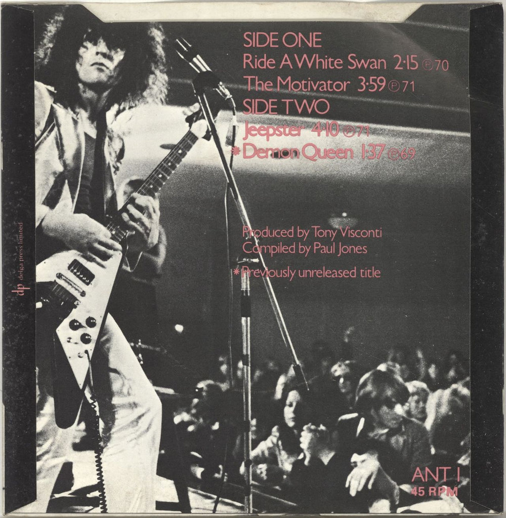 T-Rex / Tyrannosaurus Rex Bolan's Best + 1 EP UK 7" vinyl single (7 inch record / 45) REX07BO127249