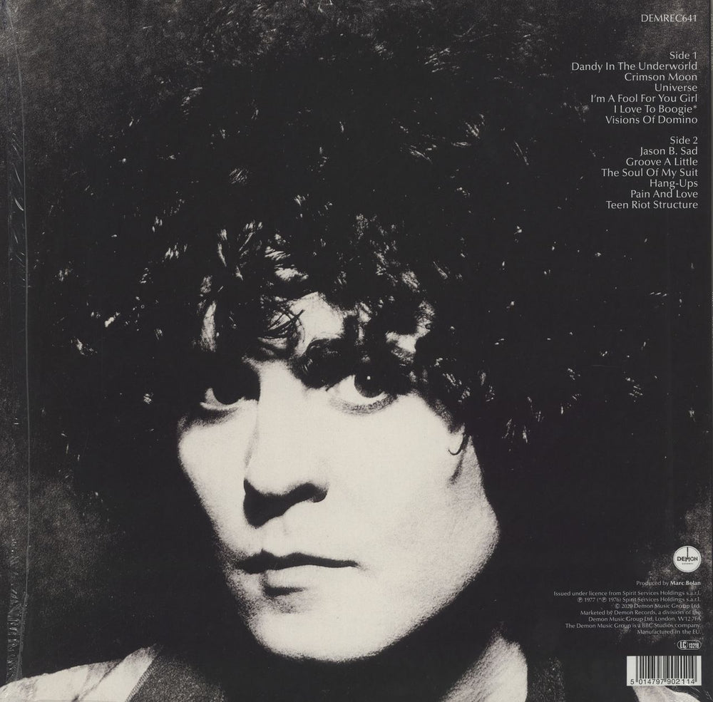 T-Rex / Tyrannosaurus Rex Dandy In The Underworld - 180gm Clear Vinyl UK vinyl LP album (LP record) 5014797902114