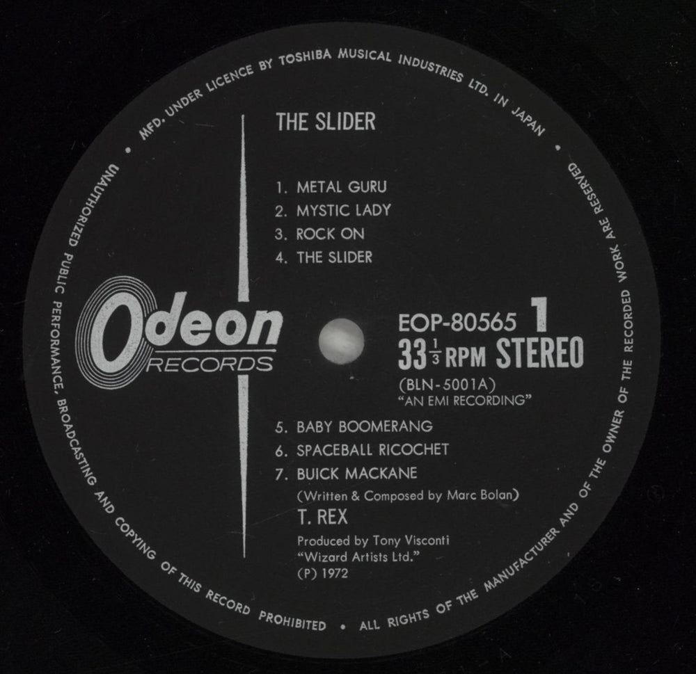 T-Rex / Tyrannosaurus Rex The Slider + obi & poster Japanese vinyl LP album (LP record) REXLPTH625650