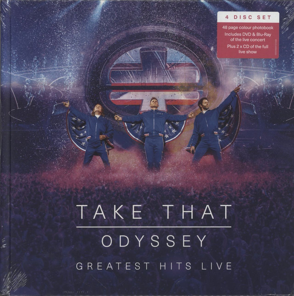Take That Odyssey - Greatest Hits Live - DVD/BluRay/2-CD Set - Sealed UK 3-disc CD/DVD Set EREDV1372