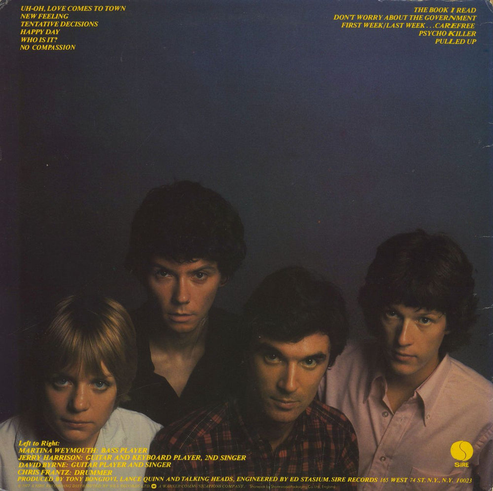 Talking Heads Talking Heads: 77 - EX UK vinyl LP album (LP record)