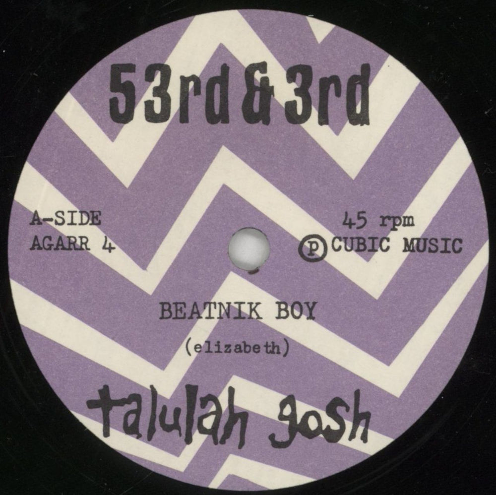 Talulah Gosh Beatnik Boy UK 7" vinyl single (7 inch record / 45) TGH07BE623289