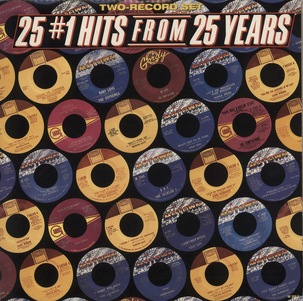 Tamla Motown 25 U.S. No.1 Hits From 25 Years Canadian 2-LP vinyl record set (Double LP Album) M308/2
