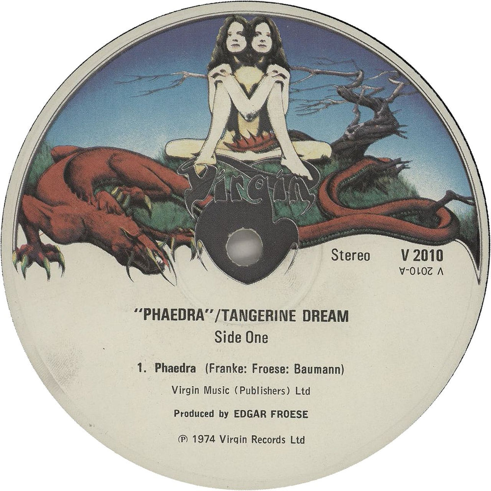 Tangerine Dream Phaedra - 1st UK vinyl LP album (LP record) TANLPPH734074