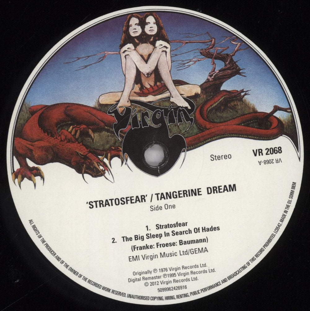 Tangerine Dream Stratosfear UK vinyl LP album (LP record) TANLPST839237