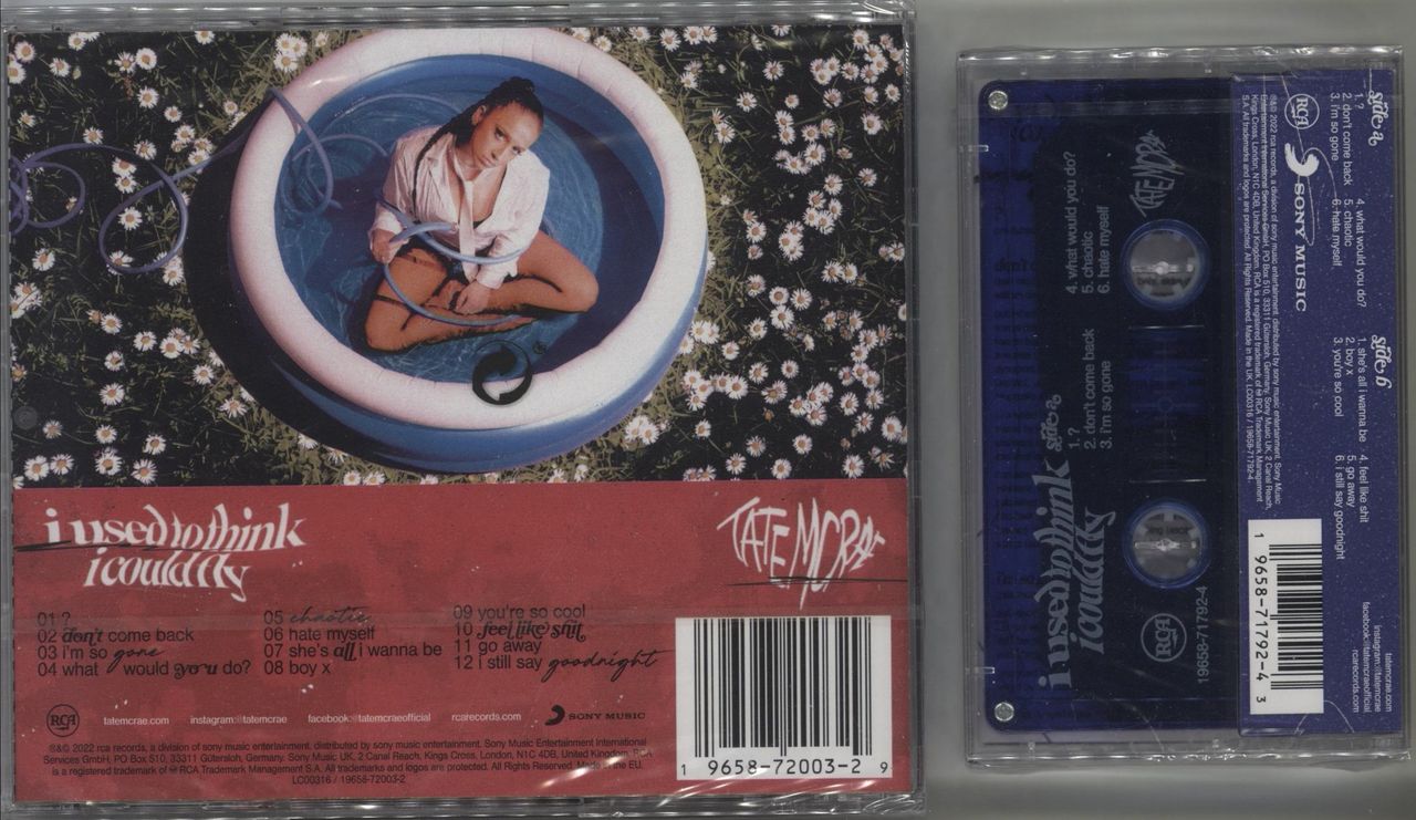 Tate McRae CD/Cassette Bundle - Autographed US CD album