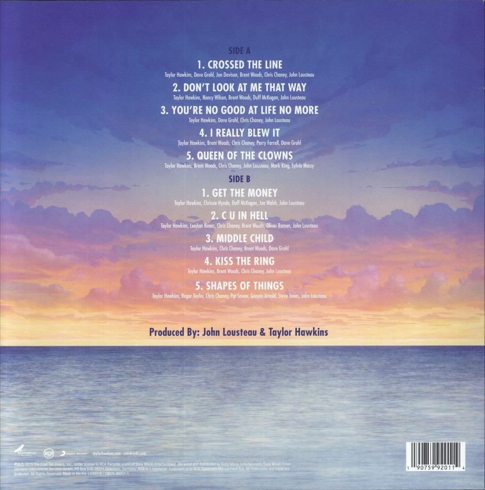 Taylor Hawkins & The Coattail Riders Get The Money UK vinyl LP album (LP record) 190759920114