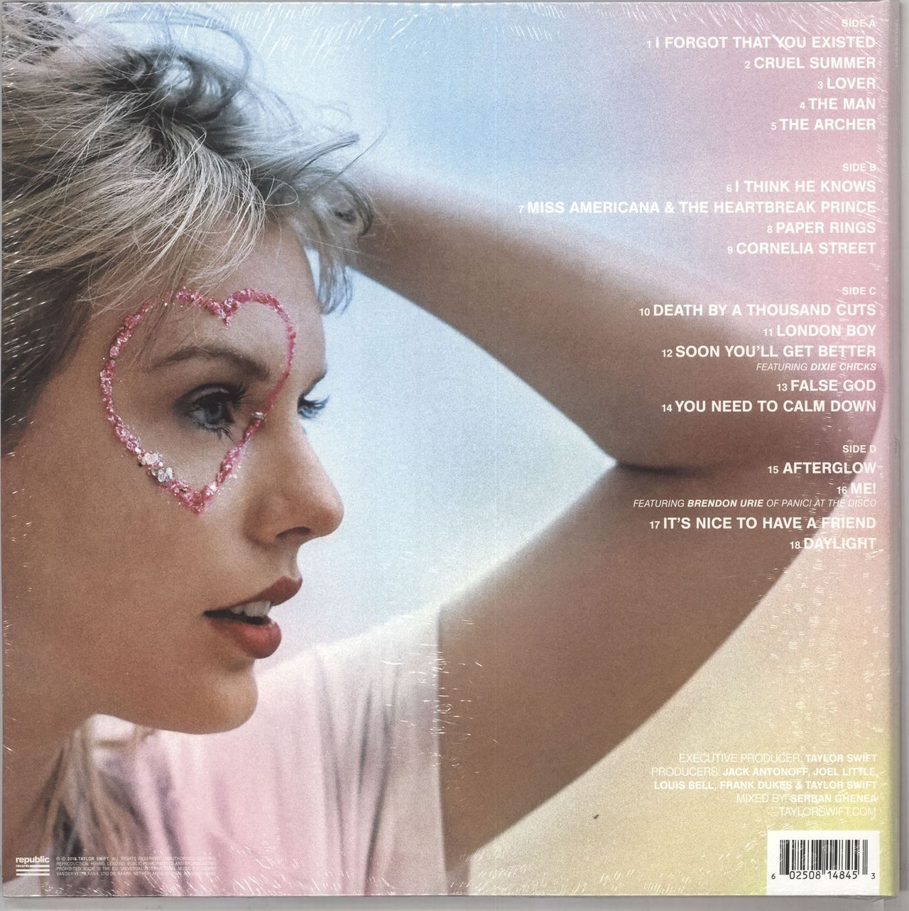 Taylor Swift Lover - Pink & Blue Vinyl - Sealed US 2-LP vinyl set