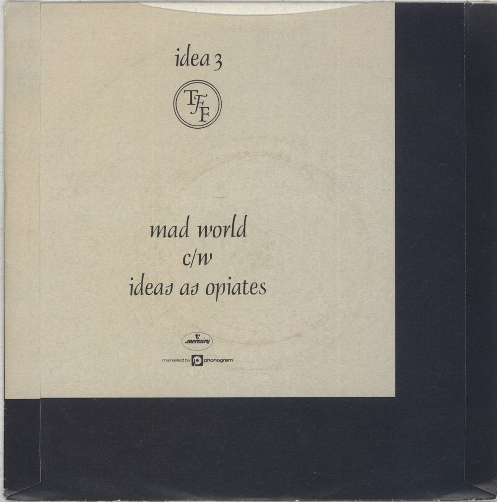 Tears For Fears Mad World - P/S - Inj UK 7" vinyl single (7 inch record / 45)