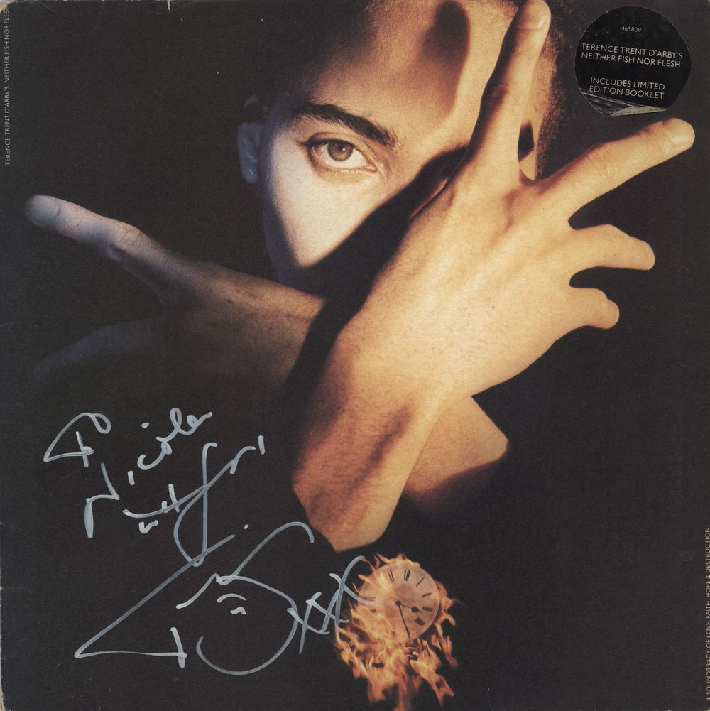 Terence Trent D'Arby Neither Fish Nor Flesh - Autographed UK vinyl LP album (LP record) 465809-1