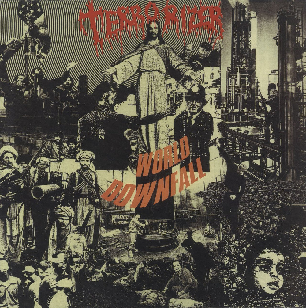 Terrorizer World Downfall - Purple Vinyl UK vinyl LP album (LP record) MOSH016FDRUS