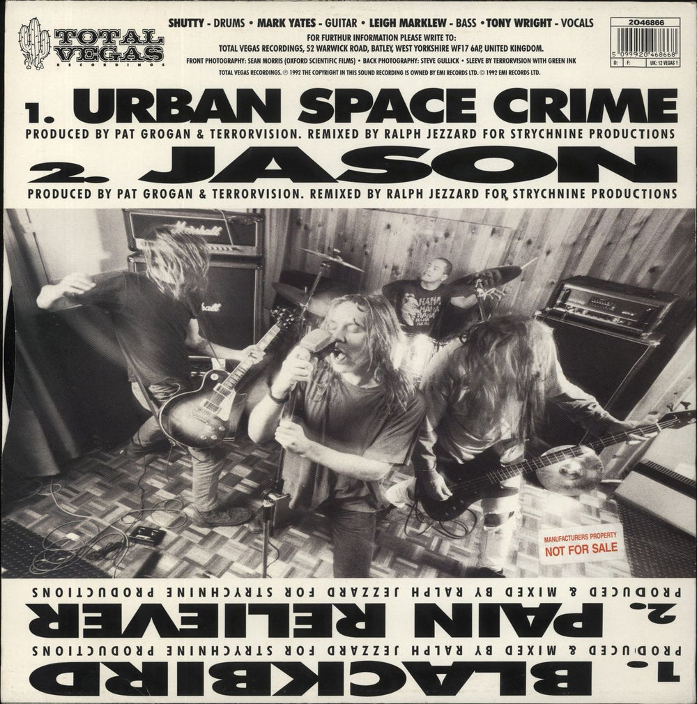 Terrorvision Thrive - Factory Sample UK Promo 12" vinyl single (12 inch record / Maxi-single) 5099920468668