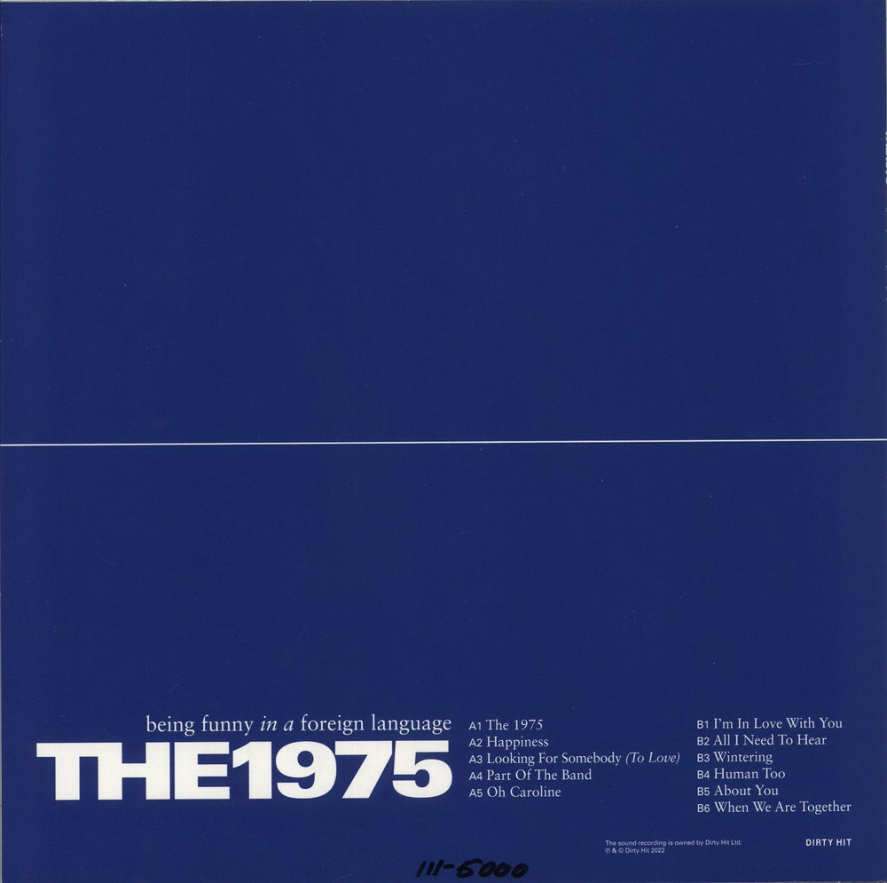 The 1975 Being Funny In A Foreign Language UK picture disc LP (vinyl picture disc album)