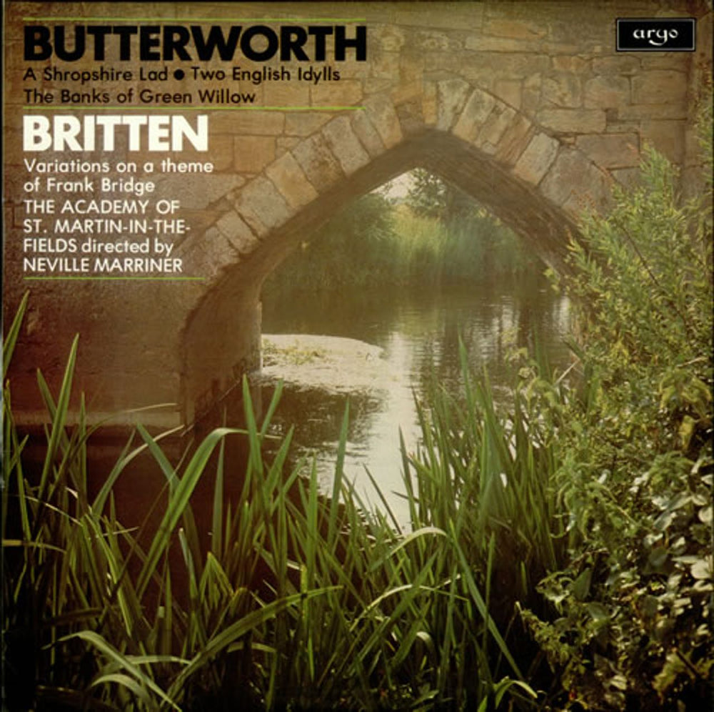 The Academy Of St. Martin-In-The-Fields A Shropshire Lad / Variations on a Theme of Frank Bridge UK vinyl LP album (LP record) ZRG860