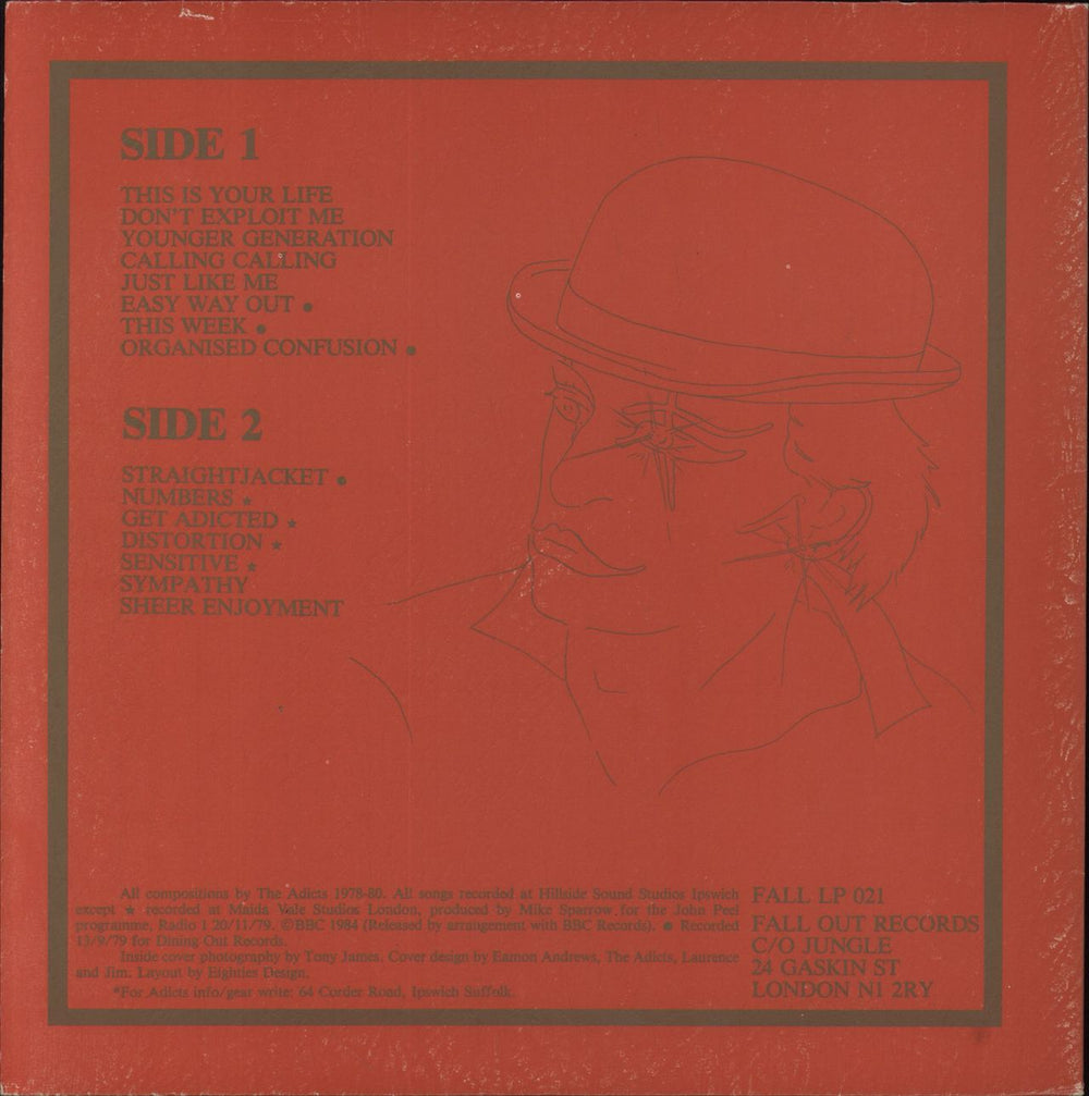 The Adicts This Is Your Life UK vinyl LP album (LP record)