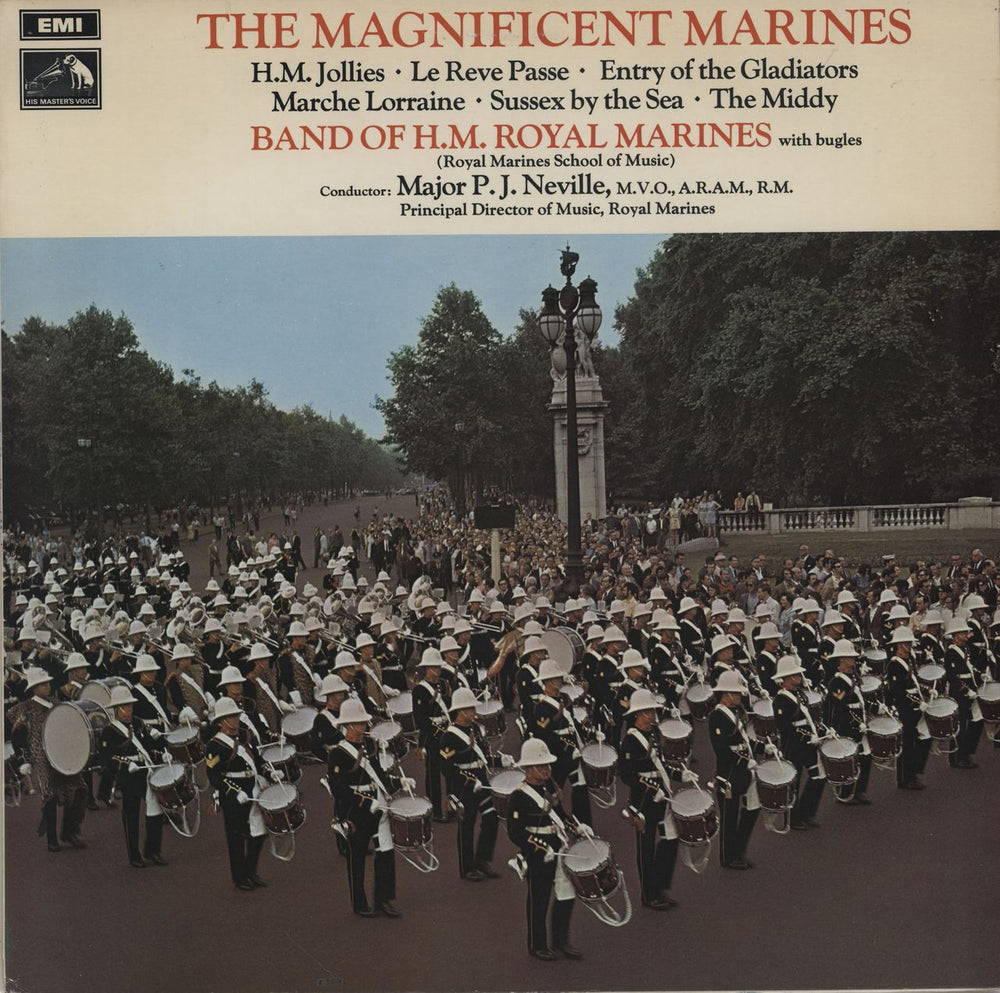 The Band Of H.M. Royal Marines The Magnificent Marines UK vinyl LP album (LP record) CSD3682