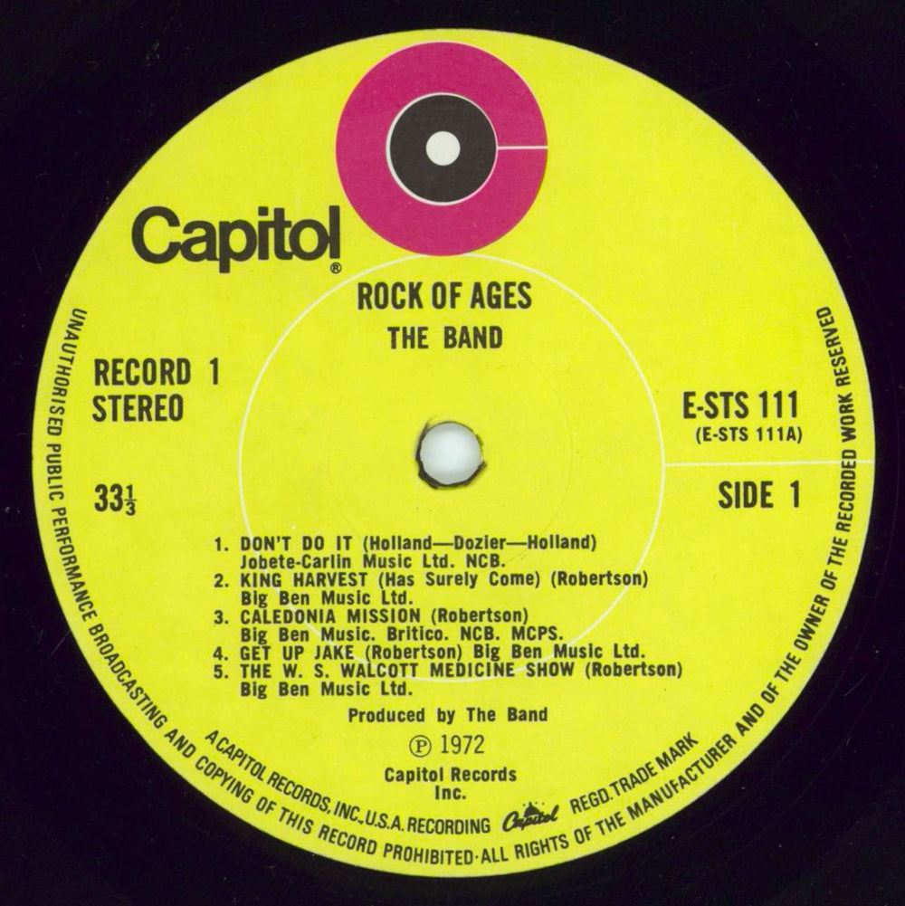 The Band Rock Of Ages - EX UK 2-LP vinyl record set (Double LP Album) T-B2LRO774664