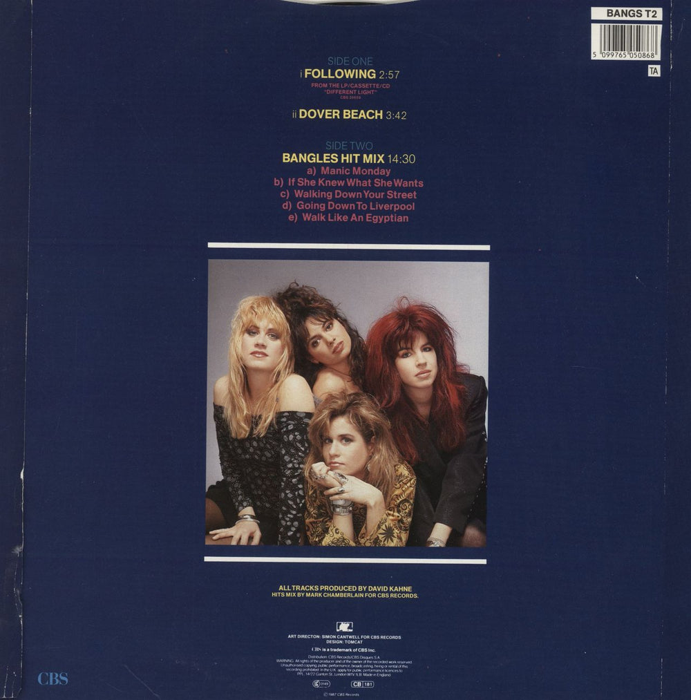 The Bangles Following UK 12" vinyl single (12 inch record / Maxi-single) 5099765050868