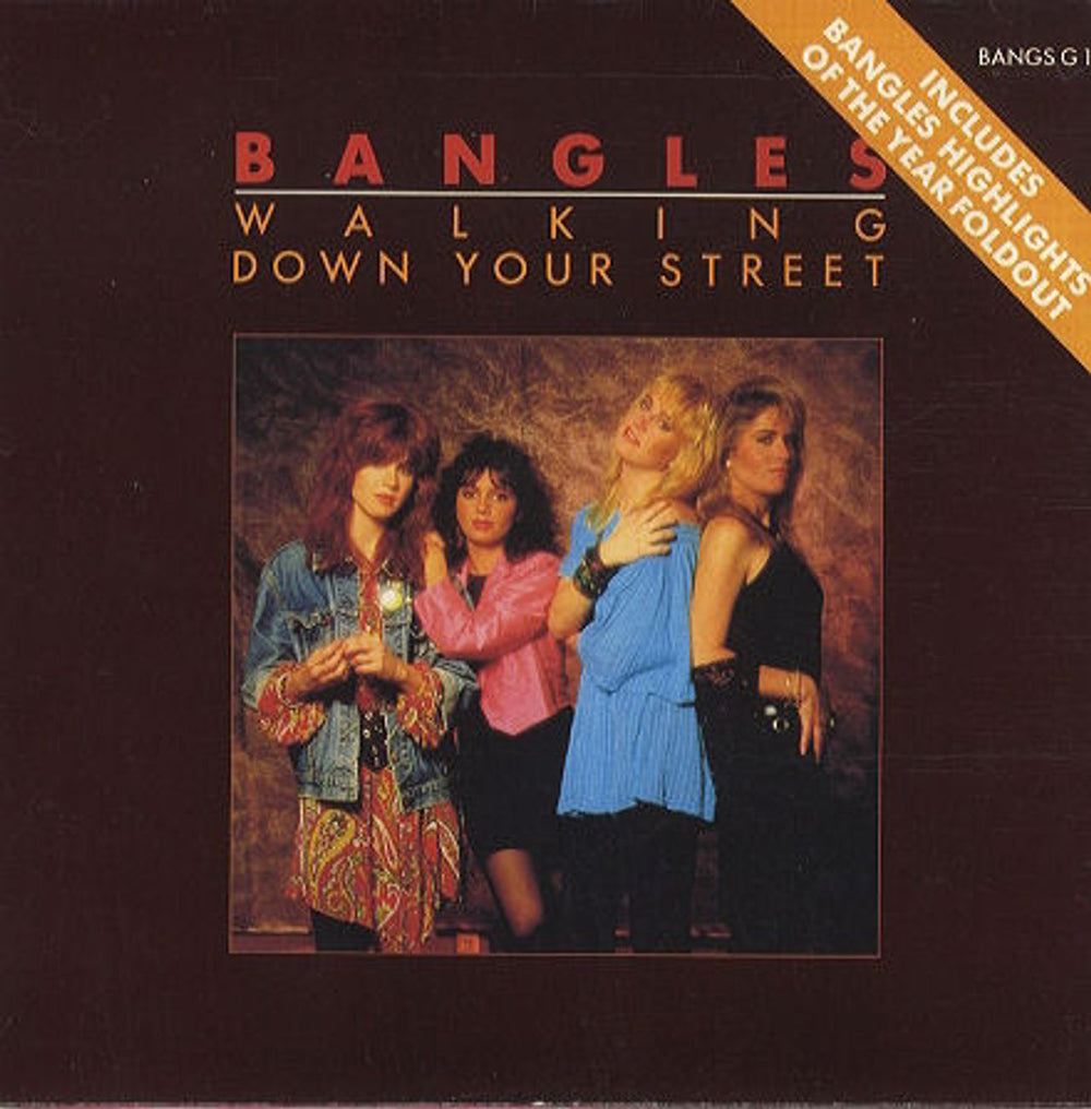 The Bangles Walking Down Your Street - Gatefold UK 7" vinyl single (7 inch record / 45) BANGSG1