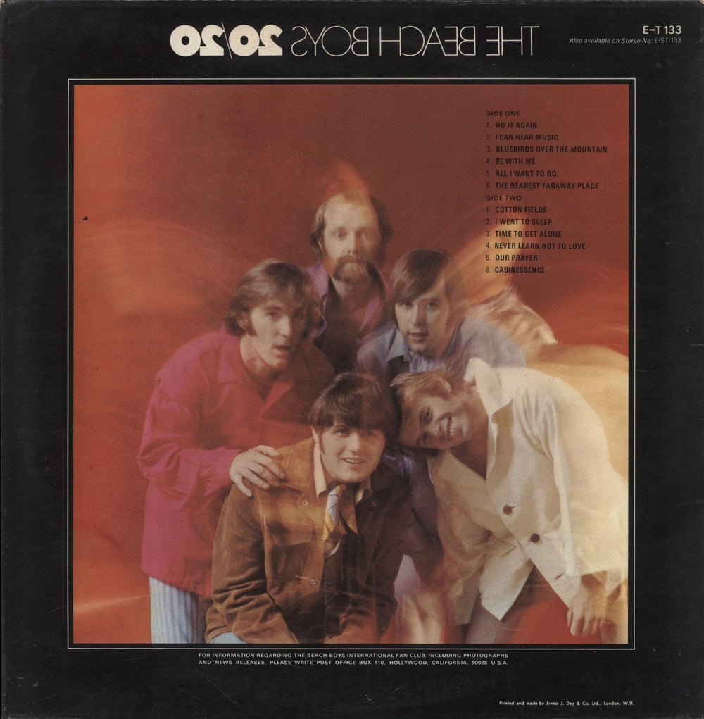 The Beach Boys 20/20 - Twenty Twenty UK vinyl LP album (LP record)