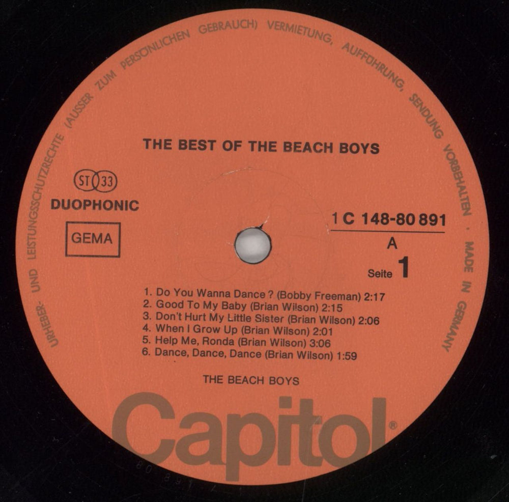 The Beach Boys The Best Of The Beach Boys German 2-LP vinyl record set (Double LP Album) BBO2LTH849007