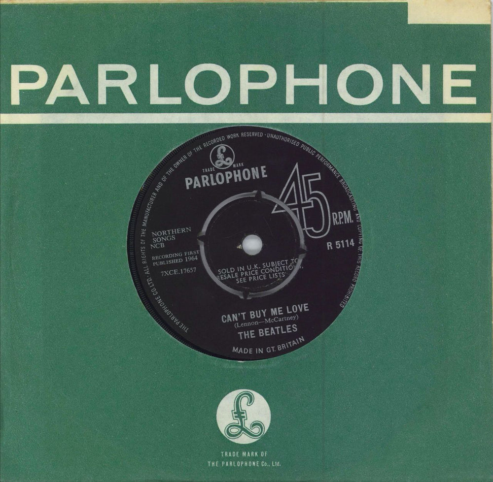 The Beatles Can't Buy Me Love - 1st - EX UK 7" vinyl single (7 inch record / 45) R5114