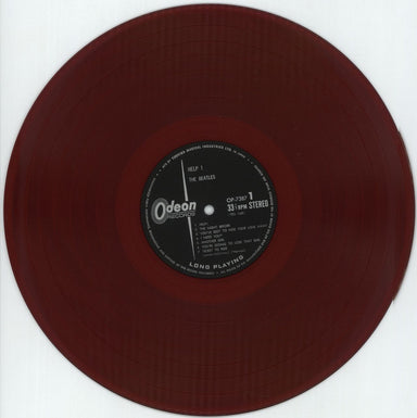 The Beatles Help! - Red Vinyl - Complete Japanese vinyl LP album (LP record) BTLLPHE359882