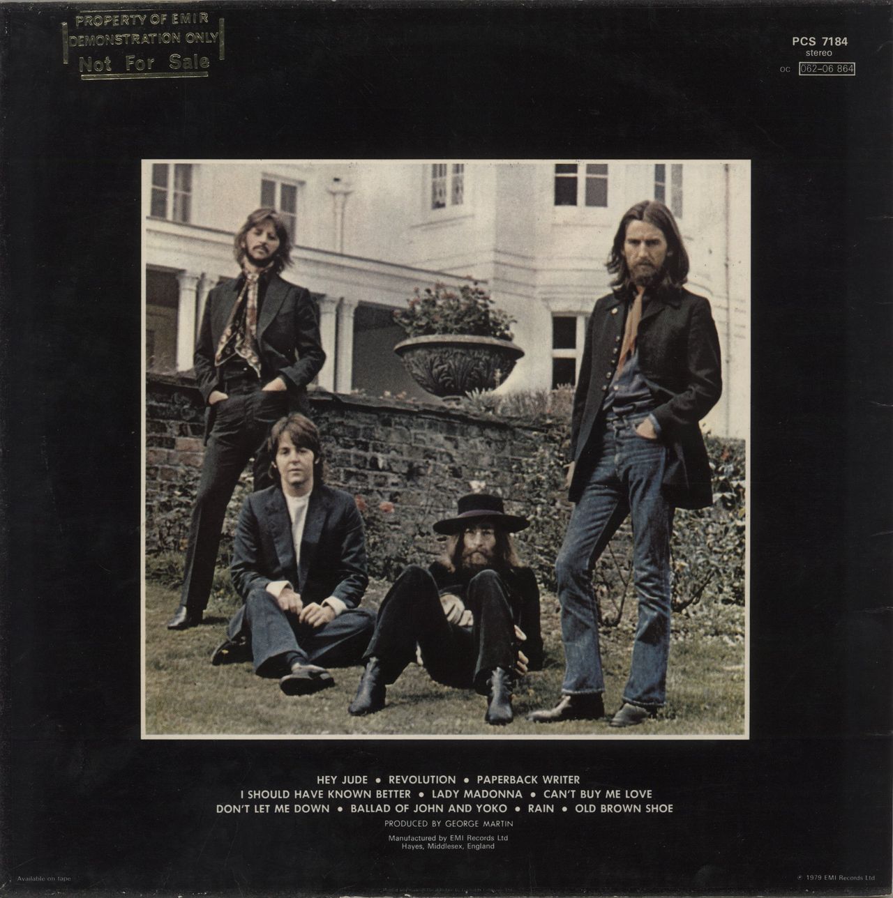 The Beatles Hey Jude - Gold Promo Stamped UK Promo Vinyl LP