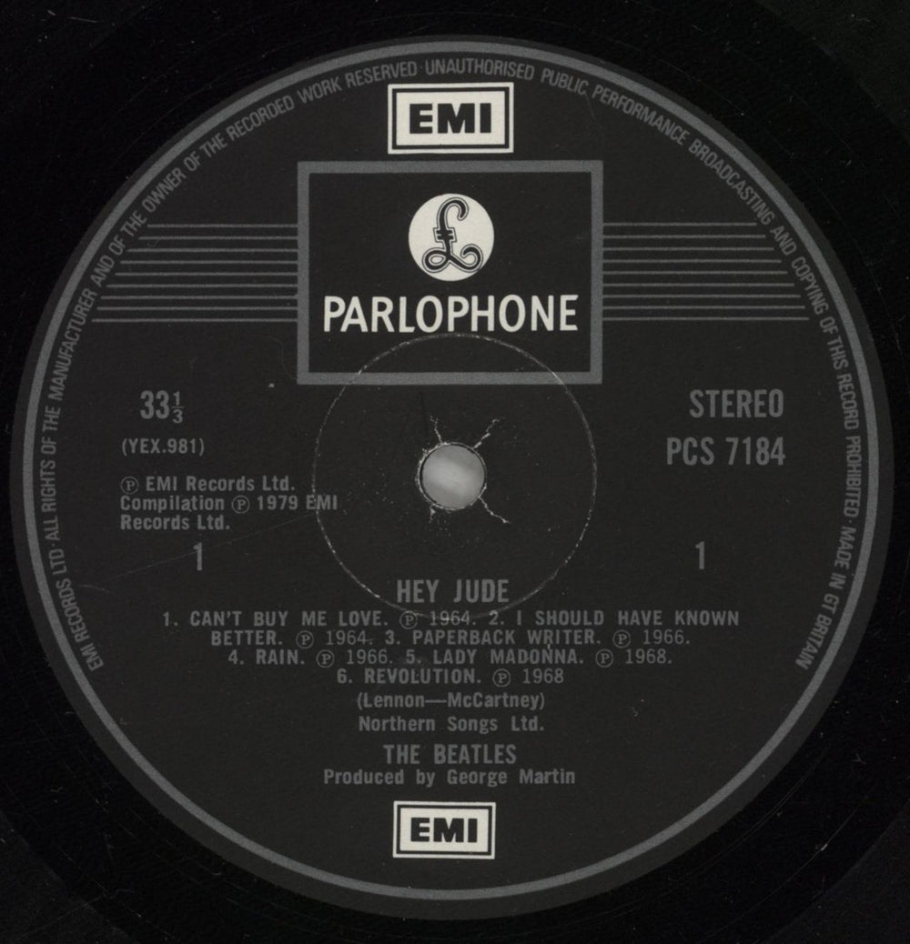 ７インチ★BEATLES★Hey Jude UK Parlophone オリジナ 7インチ☆BEATLES☆Hey Jude UK Parlophone オリジナ