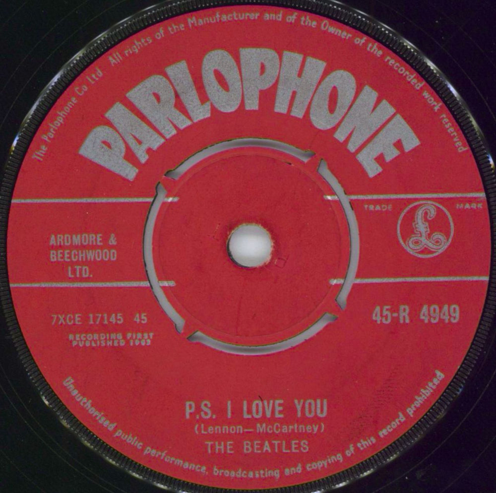 The Beatles Love Me Do - 1st - VG UK 7" vinyl single (7 inch record / 45) BTL07LO578660