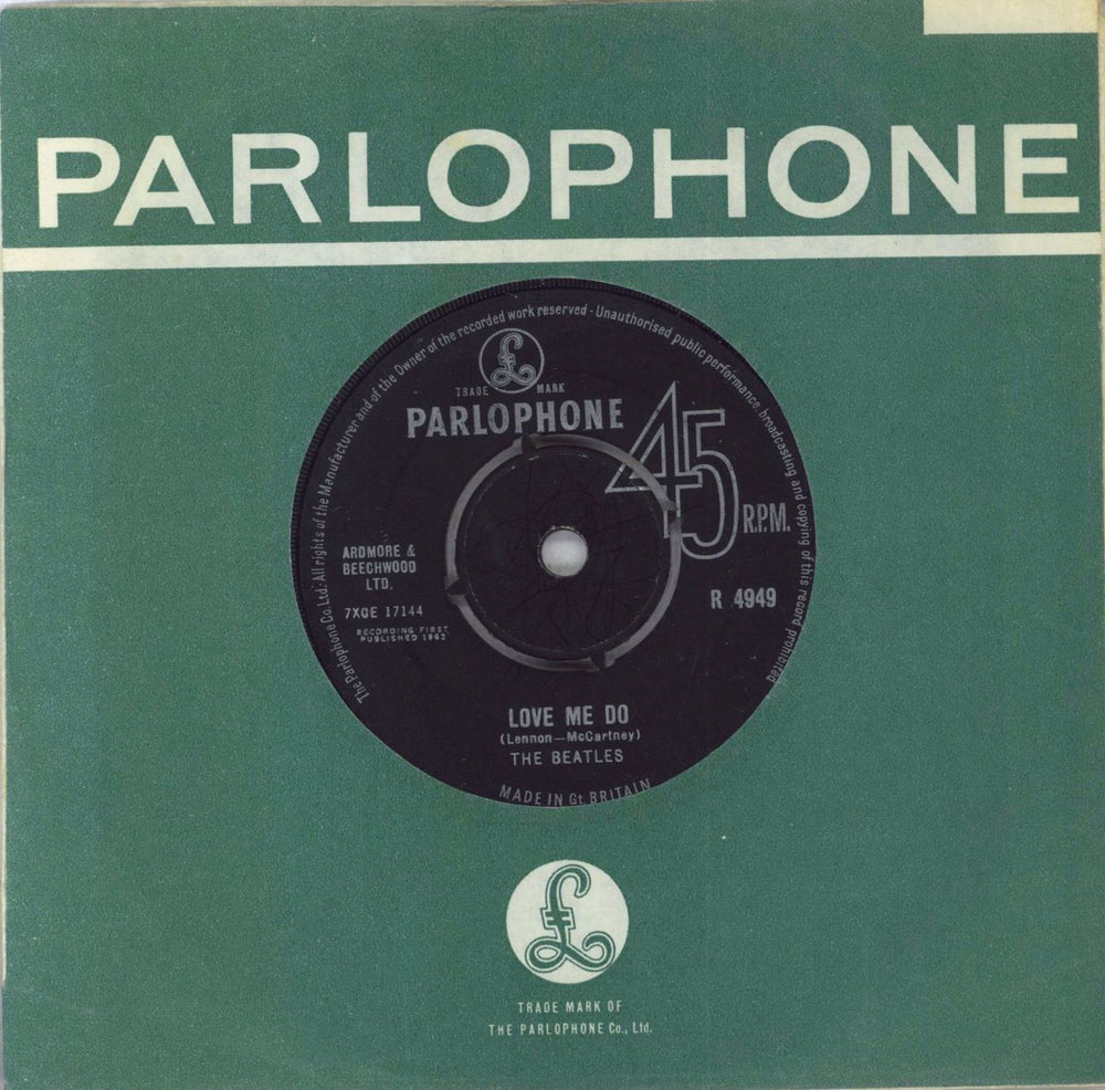 The Beatles Love Me Do - 2nd - VG UK 7" vinyl single (7 inch record / 45) R4949