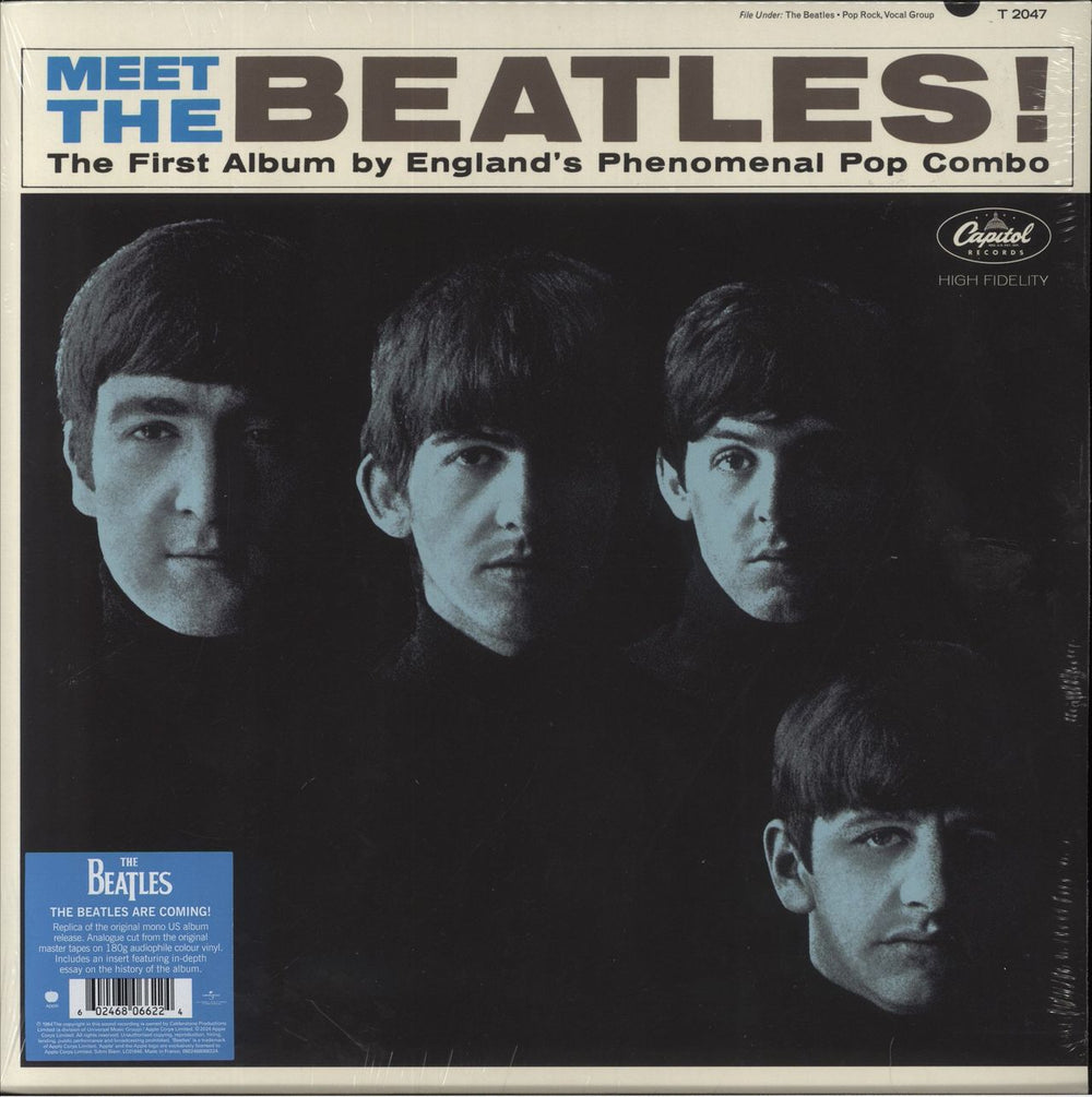 The Beatles Meet The Beatles - 180 Gram Blue Vinyl - Sealed UK vinyl LP album (LP record) 0602468066224