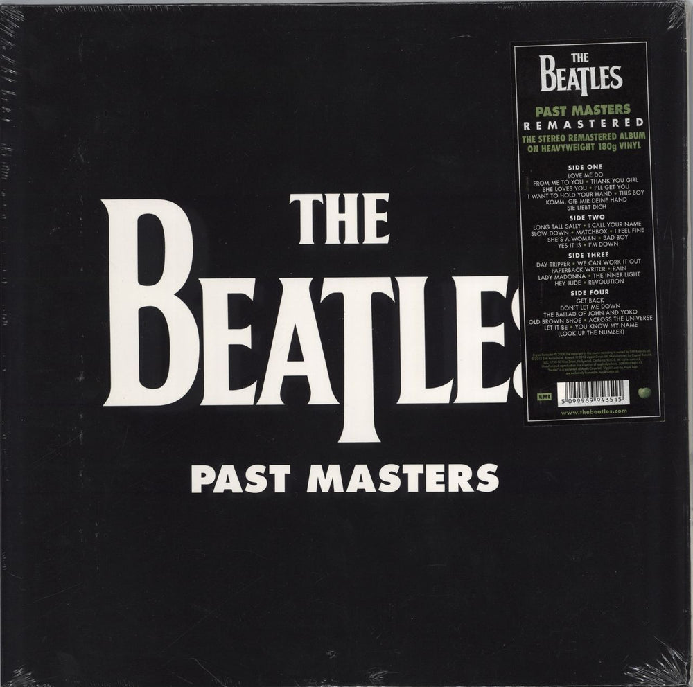 The Beatles Past Masters - Remastered 180 Gram - Sealed UK 2-LP vinyl record set (Double LP Album) 5099969943515