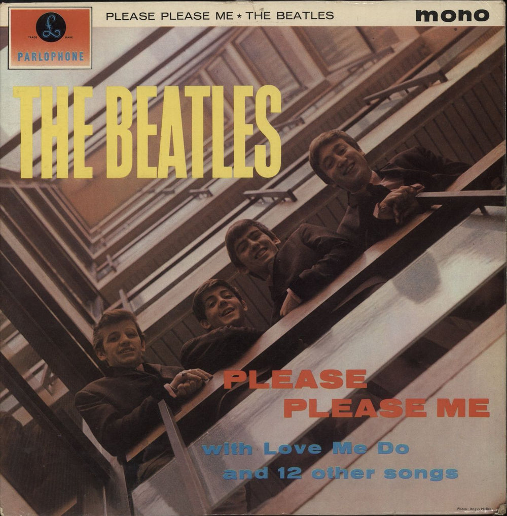 The Beatles Please Please Me - 1st - VG+ UK vinyl LP album (LP record) PMC1202