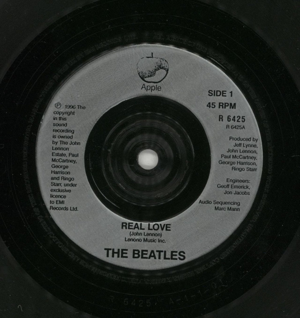 The Beatles Real Love - EX UK 7" vinyl single (7 inch record / 45) BTL07RE868319