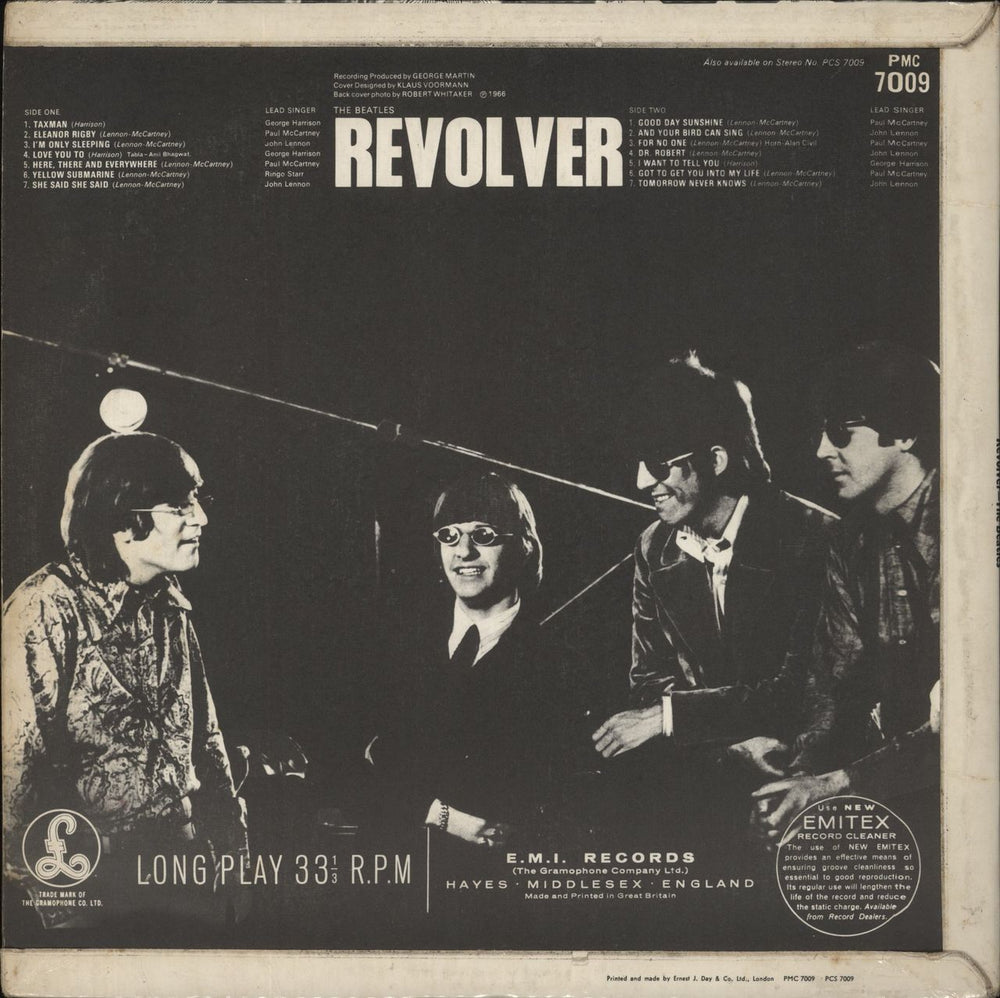 The Beatles Revolver - 2nd - EJD - VG UK vinyl LP album (LP record)