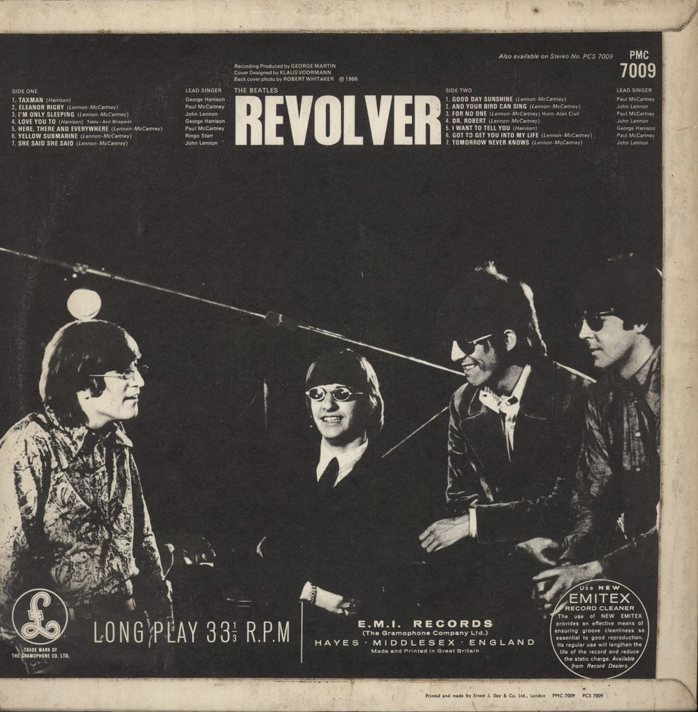 The Beatles Revolver - 3rd - EJD - VG UK vinyl LP album (LP record)