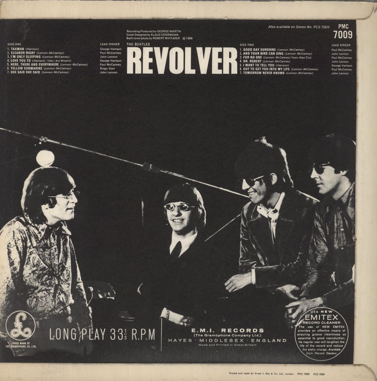 UK最初期盤 THE BEATLES 「REVOLVER」STEREO盤極美品！ Beatles ビートルズ/Revolver UK Mono Matrix First Pressing