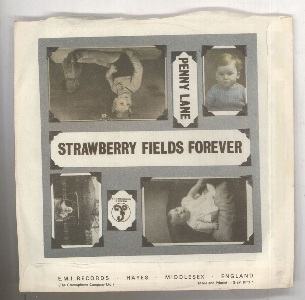 The Beatles Strawberry Fields Forever - 1st - Solid - P/S UK 7" vinyl single (7 inch record / 45) BTL07ST09143