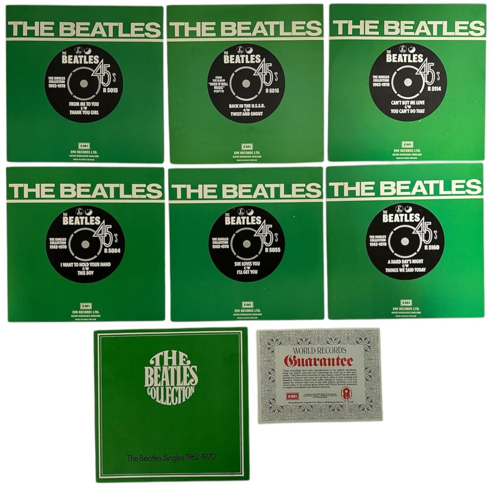 The Beatles The Beatles Collection + Insert - G UK 7" single box set BTL7XTH853713