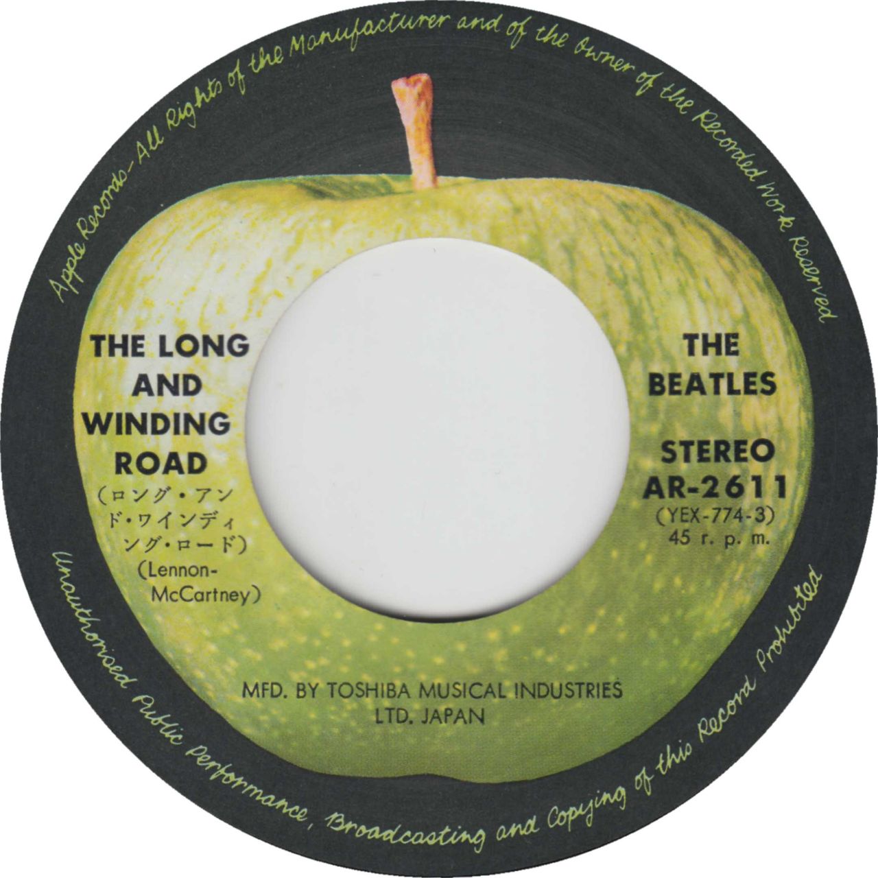 The Beatles The Long And Winding Road - 4th Japanese 7