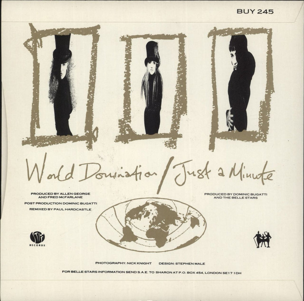 The Belle Stars World Domination UK 7" vinyl single (7 inch record / 45)