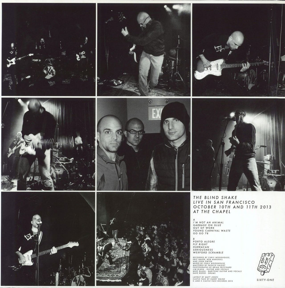 The Blind Shake Live In San Francisco US vinyl LP album (LP record)