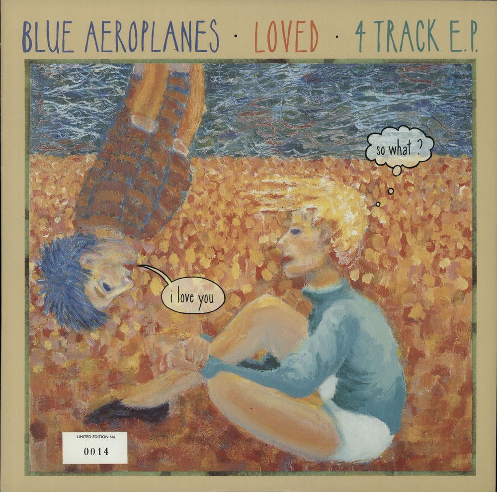 The Blue Aeroplanes Loved - Numbered Sleeve UK 10" vinyl single (10 inch record) ENY10636