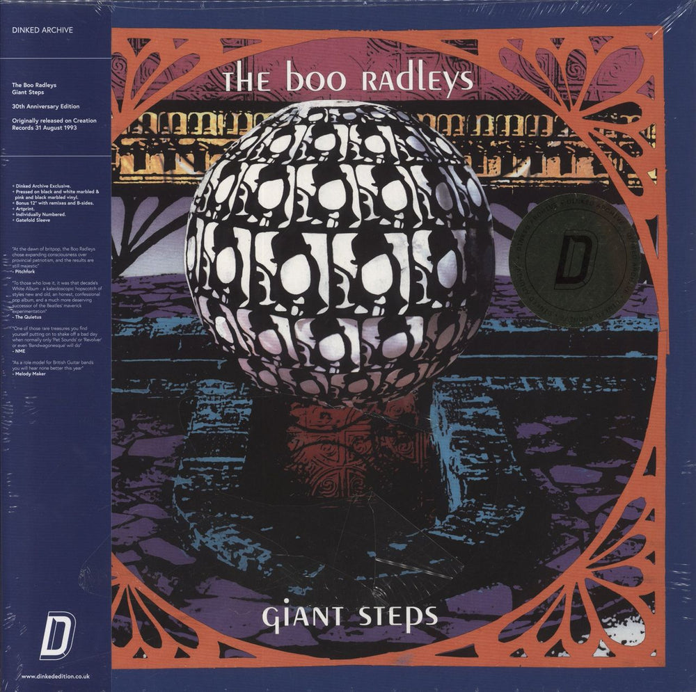 The Boo Radleys Giant Steps - Pink / Black Marble & White / Black Marble Vinyl - Sealed - 12" UK 2-LP vinyl record set (Double LP Album) BN7LP