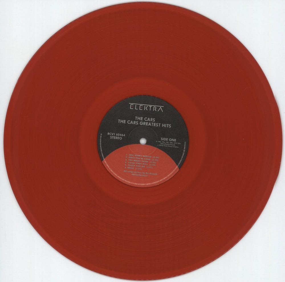 The Cars Greatest Hits - Red Vinyl US vinyl LP album (LP record) C-RLPGR872536