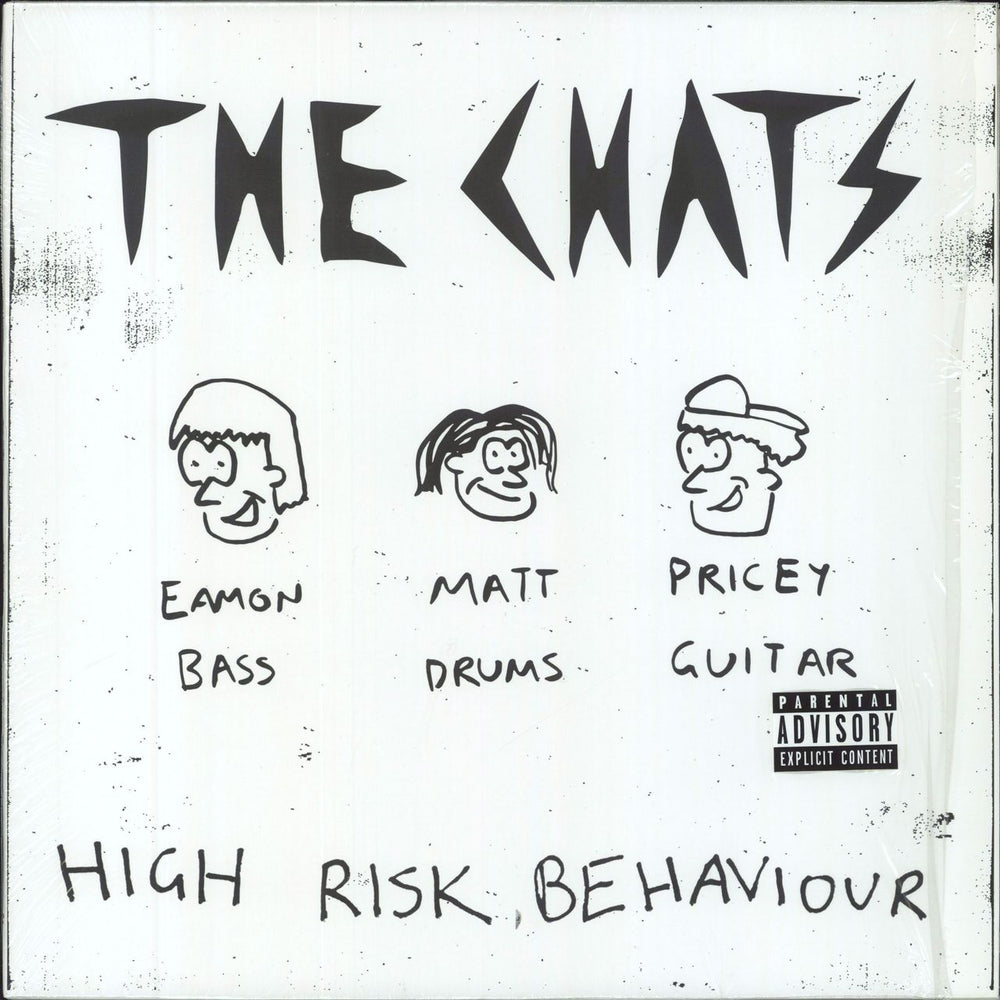 The Chats High Risk Behaviour - Yellow Vinyl Australian vinyl LP album (LP record) BB-010LP