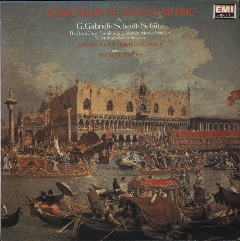 The Choir Of King's College, Cambridge Venetian Festival Music UK vinyl LP album (LP record) EMX2032