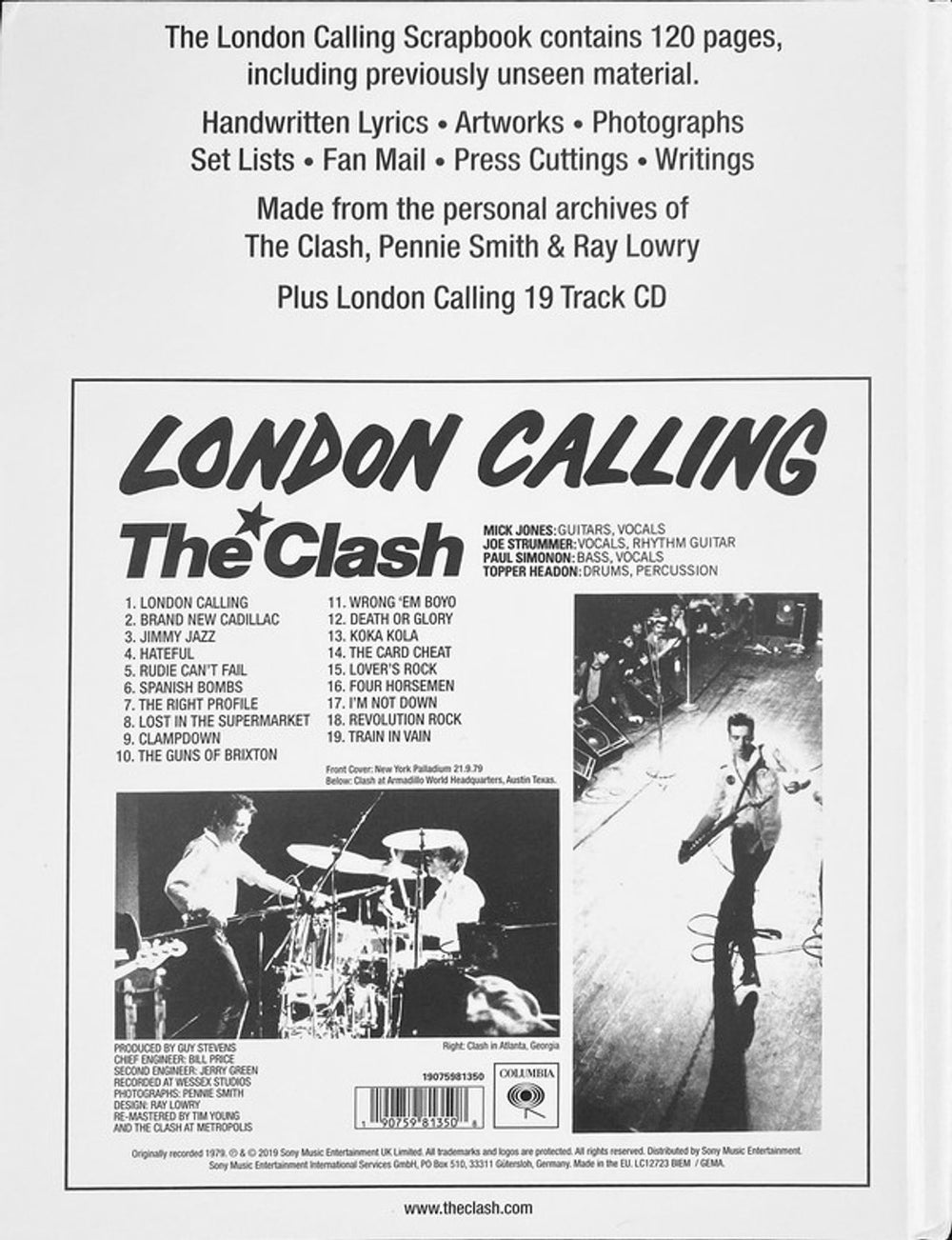 The Clash London Calling - Scrapbook Edition - Sealed UK CD Album Box Set CSHDXLO777651