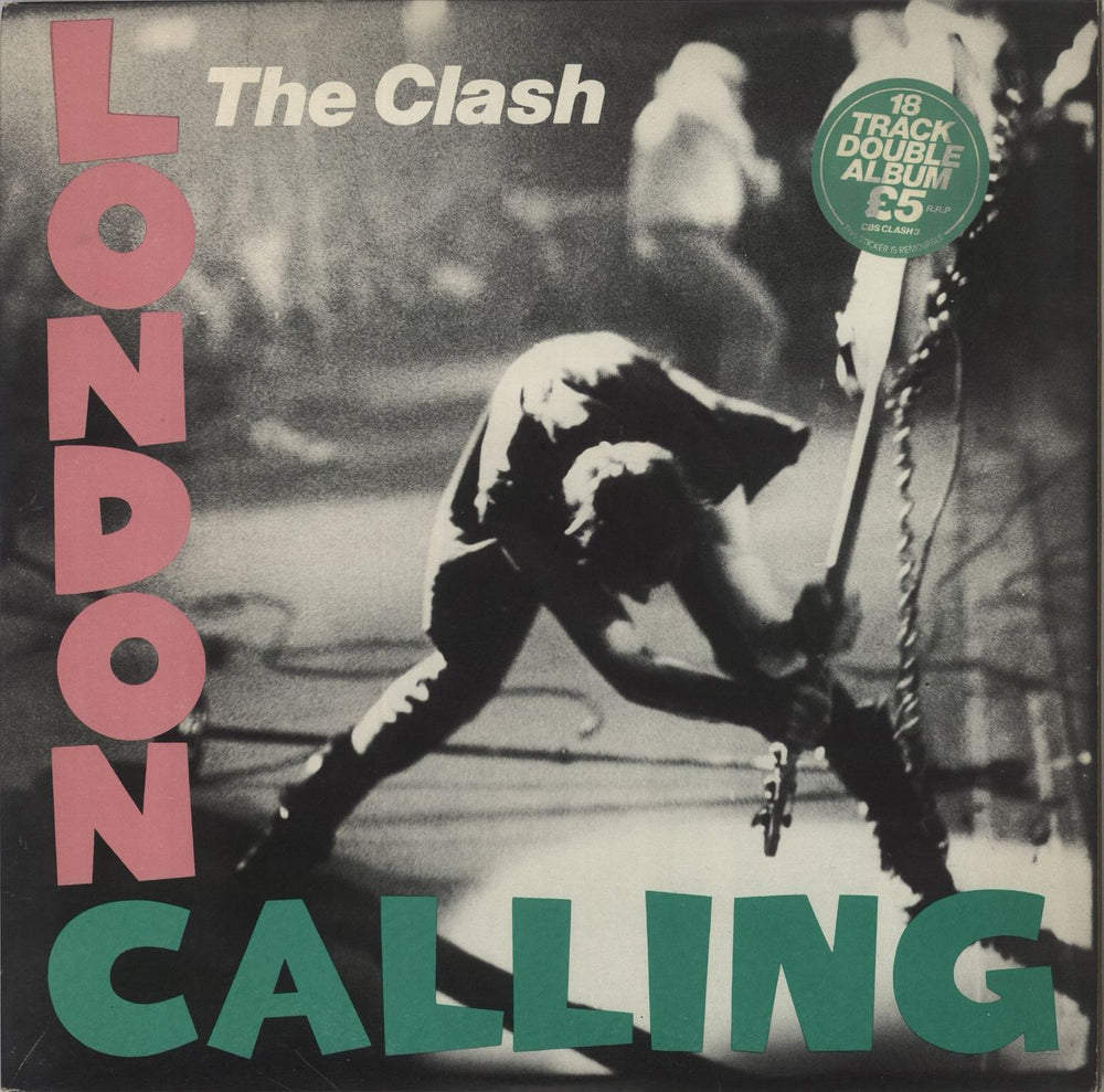 The Clash London Calling - Stickered UK 2-LP vinyl record set (Double LP Album) CLASH3